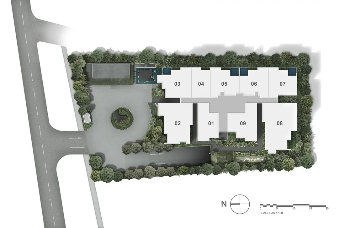 Jervois Prive site plan